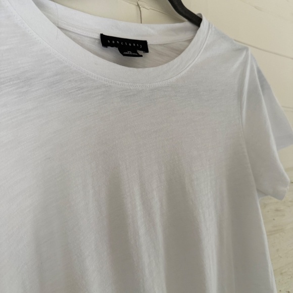 Sanctuary All Day Tie Tee | Size XS | White - Picture 4 of 6